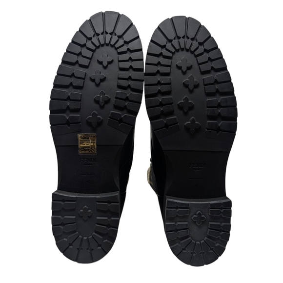 NIB Fendi Rockoko Knit FF Combat Logo Sock Boot Size EU 41 - Picture 10 of 16